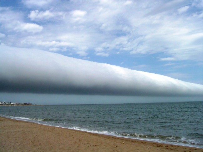 Rotorový mrak nad Uruguayí