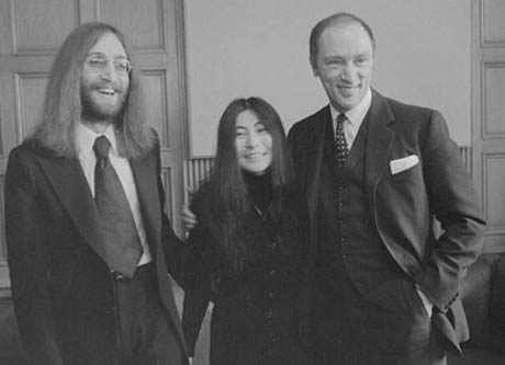 John Lennon, Yoko Ono a kanadsk premir Pierre Trudeau (1969)