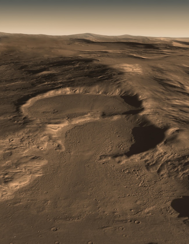 Radar ukazuje na pohben ledovce na Marsu
